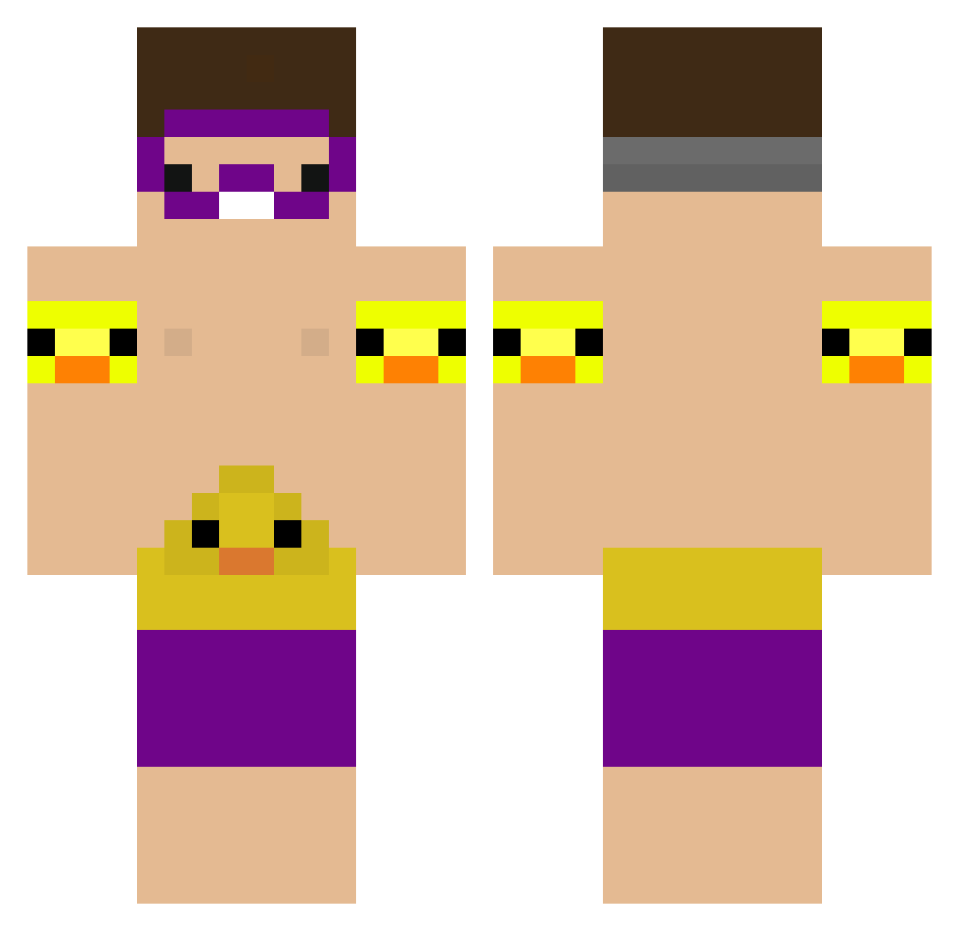 _Alcibiades Minecraft skin, front and back view