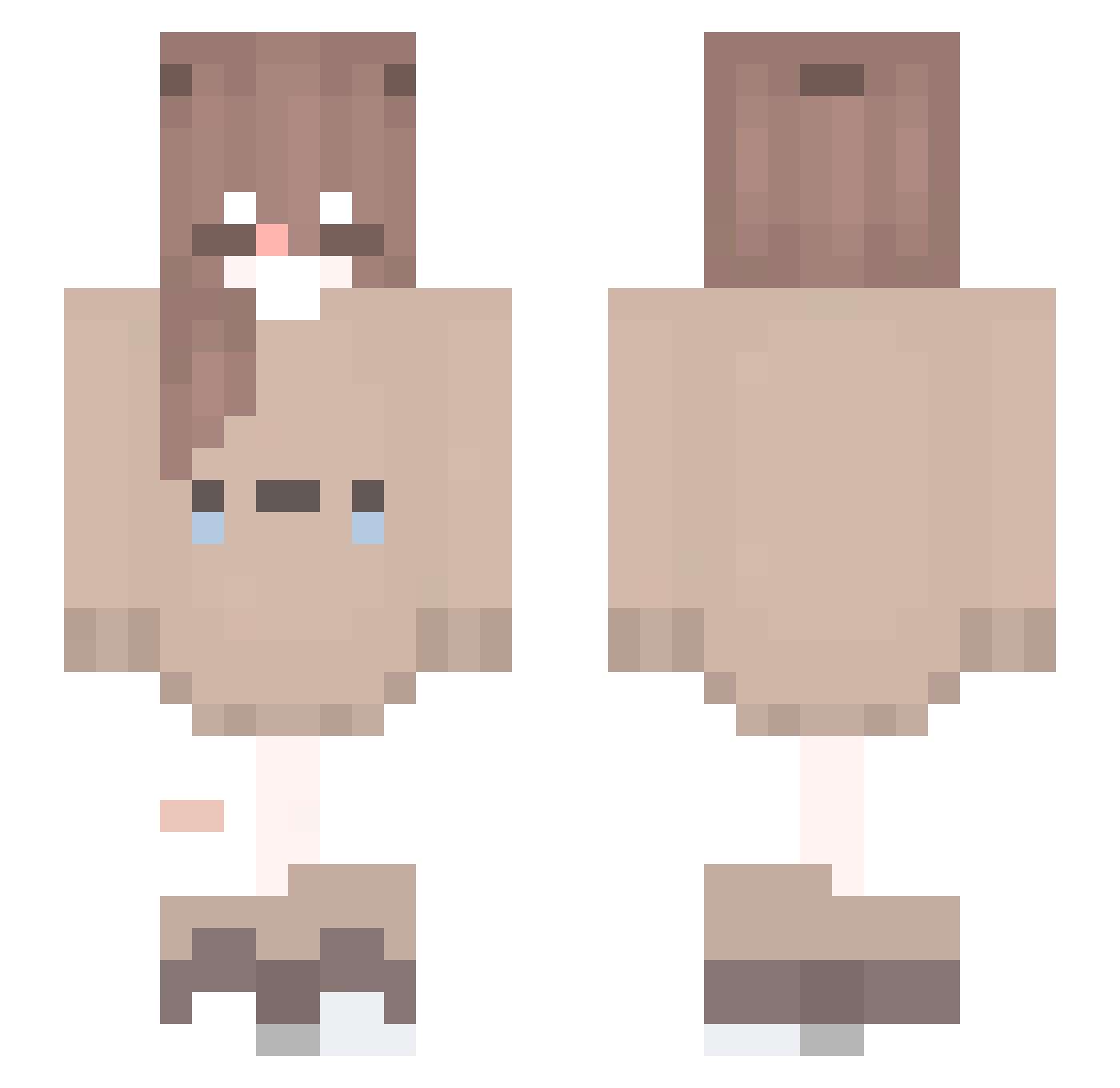 xuqen Minecraft skin, front and back view