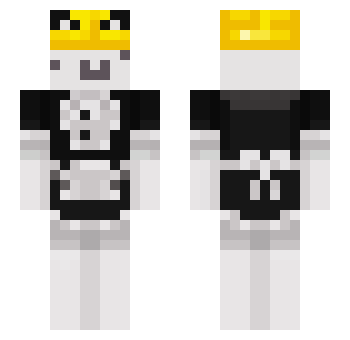 Neosteppe Minecraft skin, front and back view