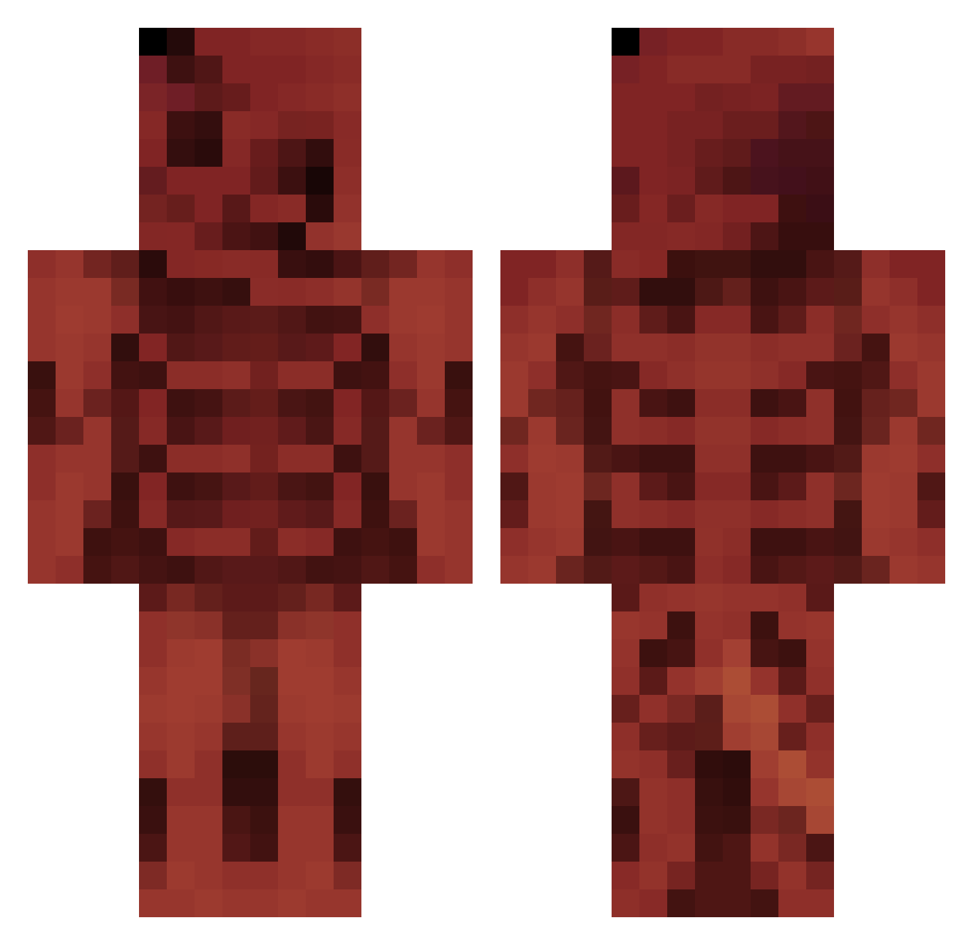 ToterEngel Minecraft skin, front and back view