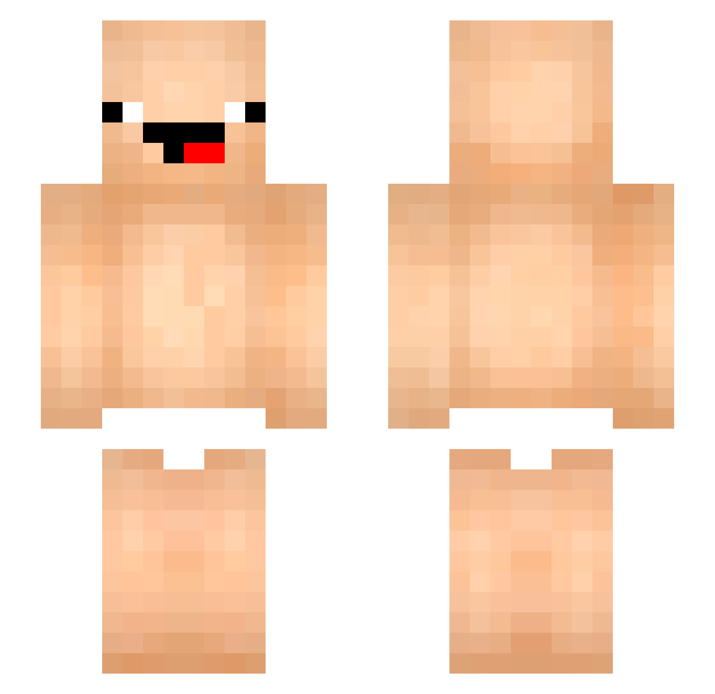 akikoisgay Minecraft skin, front and back view