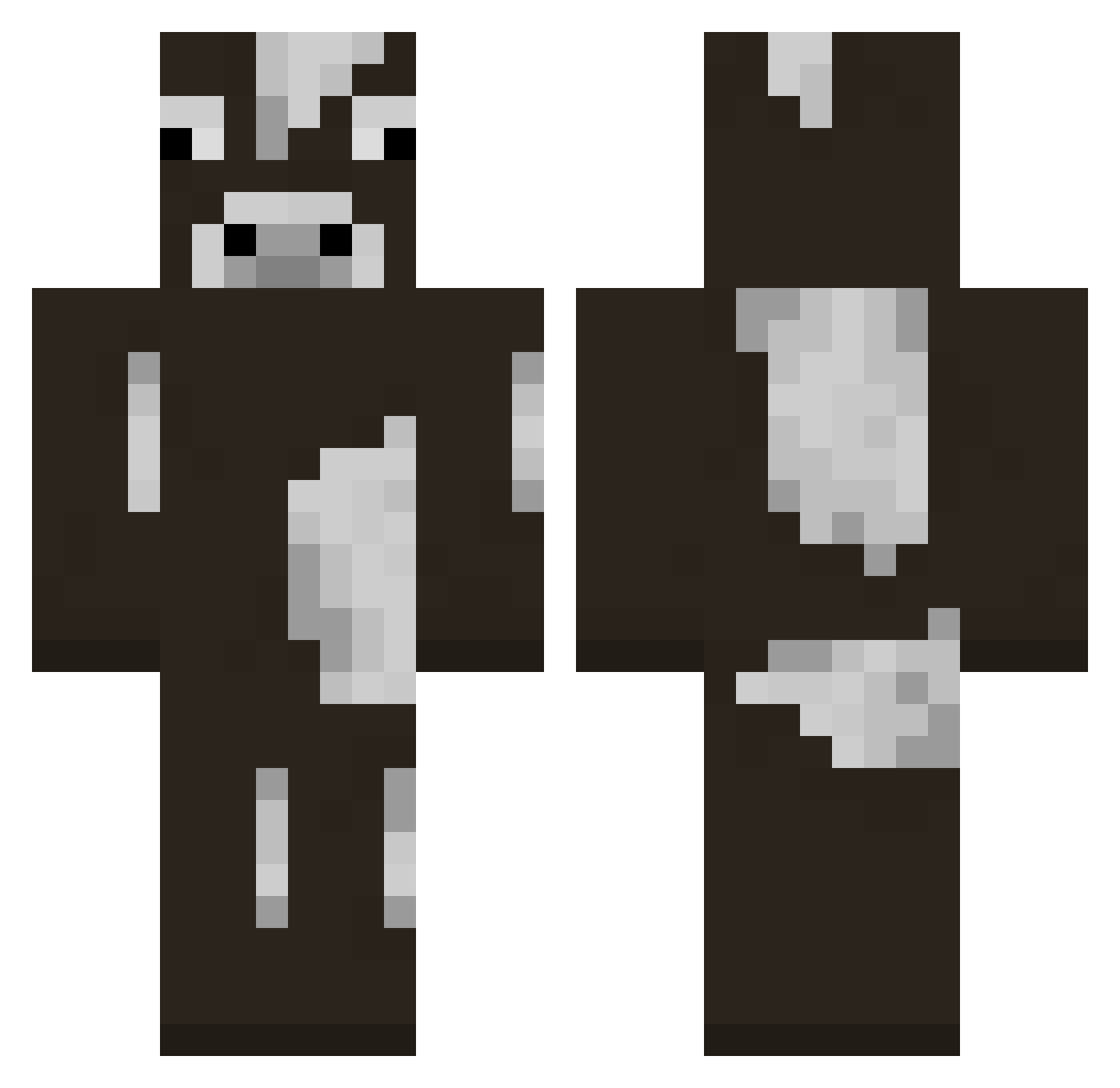 gyub0ngzi Minecraft skin, front and back view