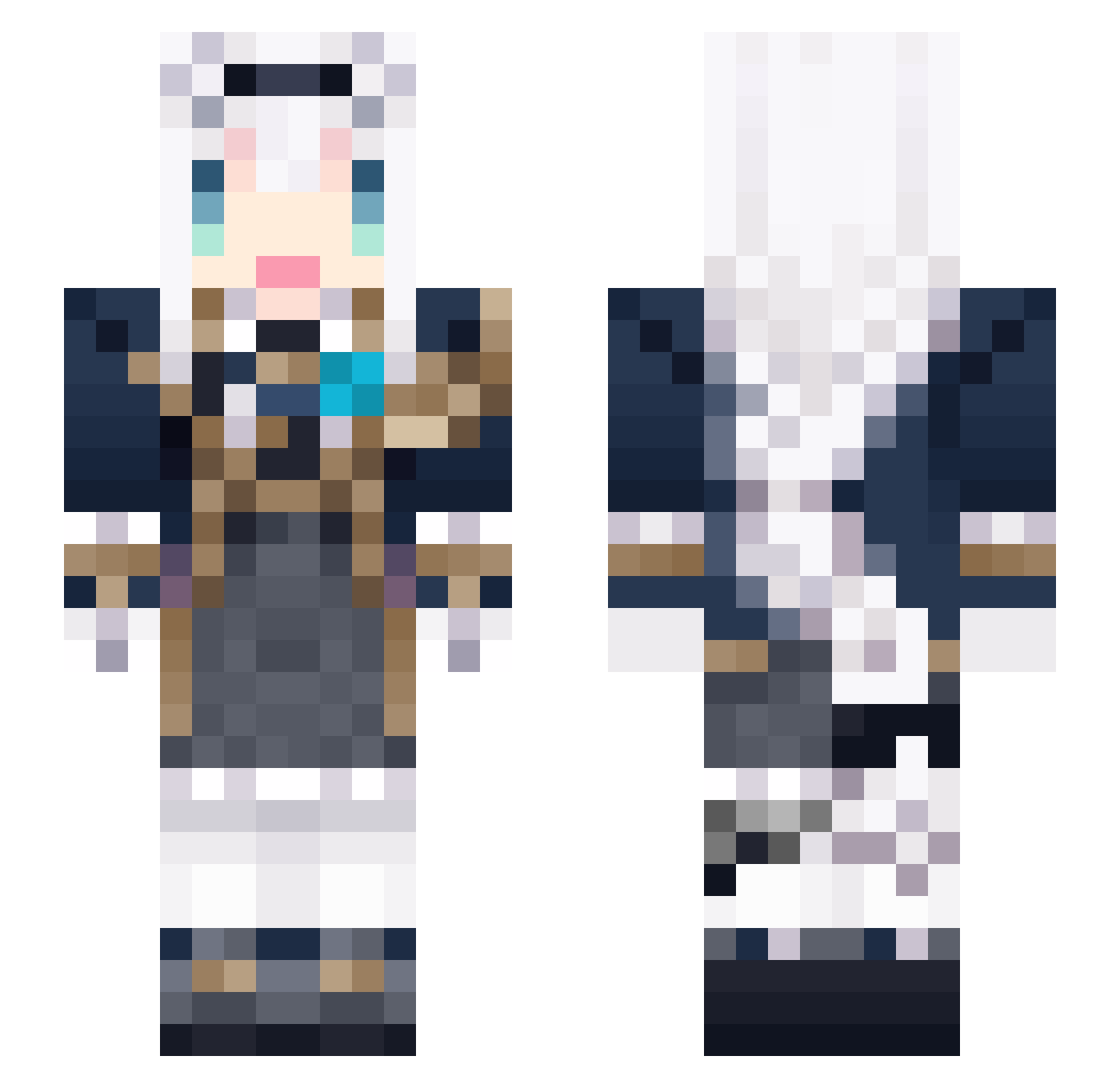 SourCream2124 Minecraft skin, front and back view