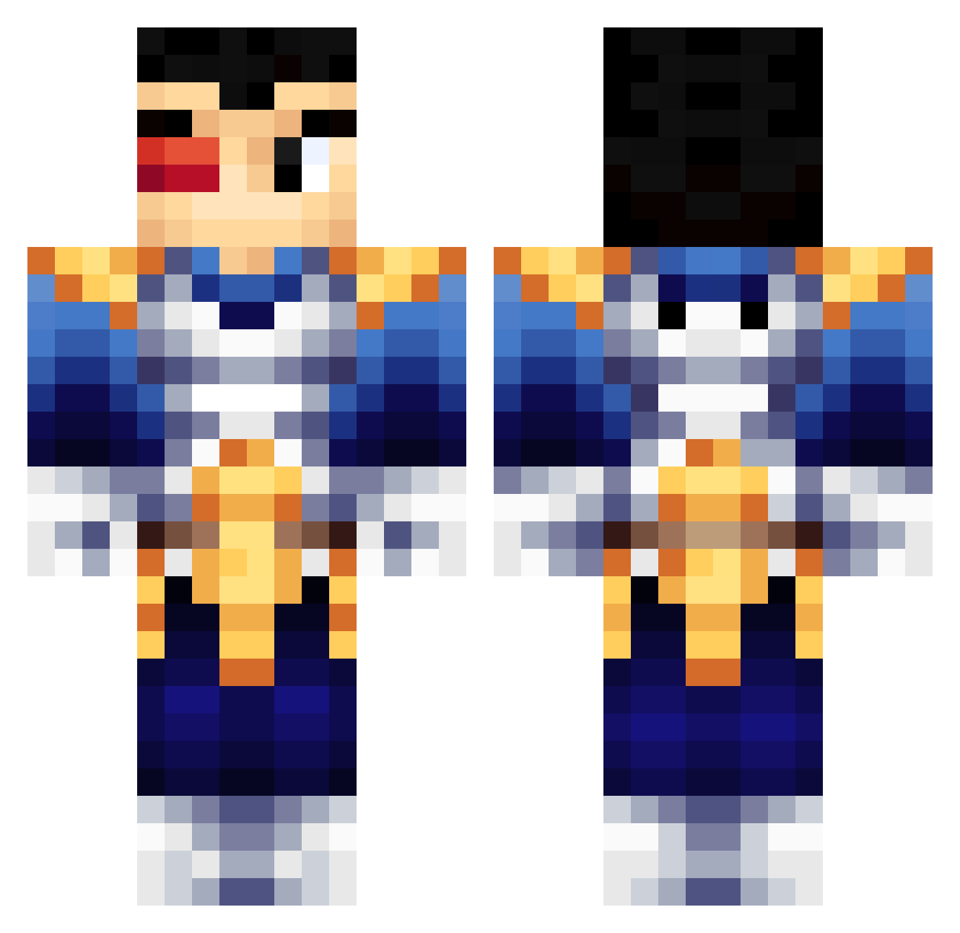 phsycopathic_ Minecraft skin, front and back view