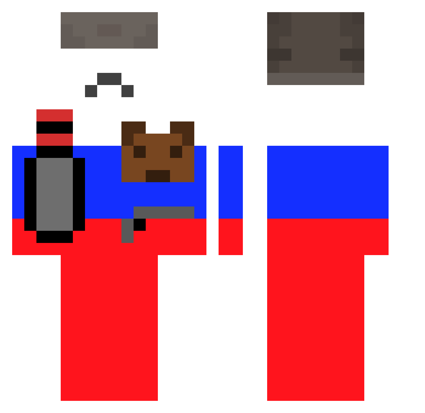 aura_nuhal037 Minecraft skin, front and back view