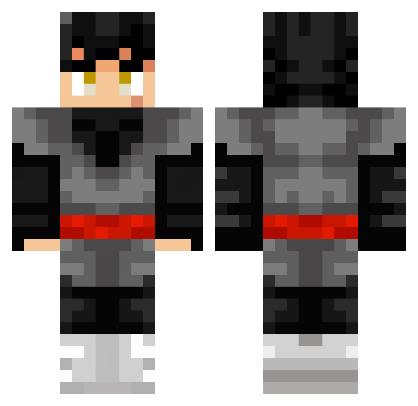 HERBERT_Boi Minecraft skin, front and back view