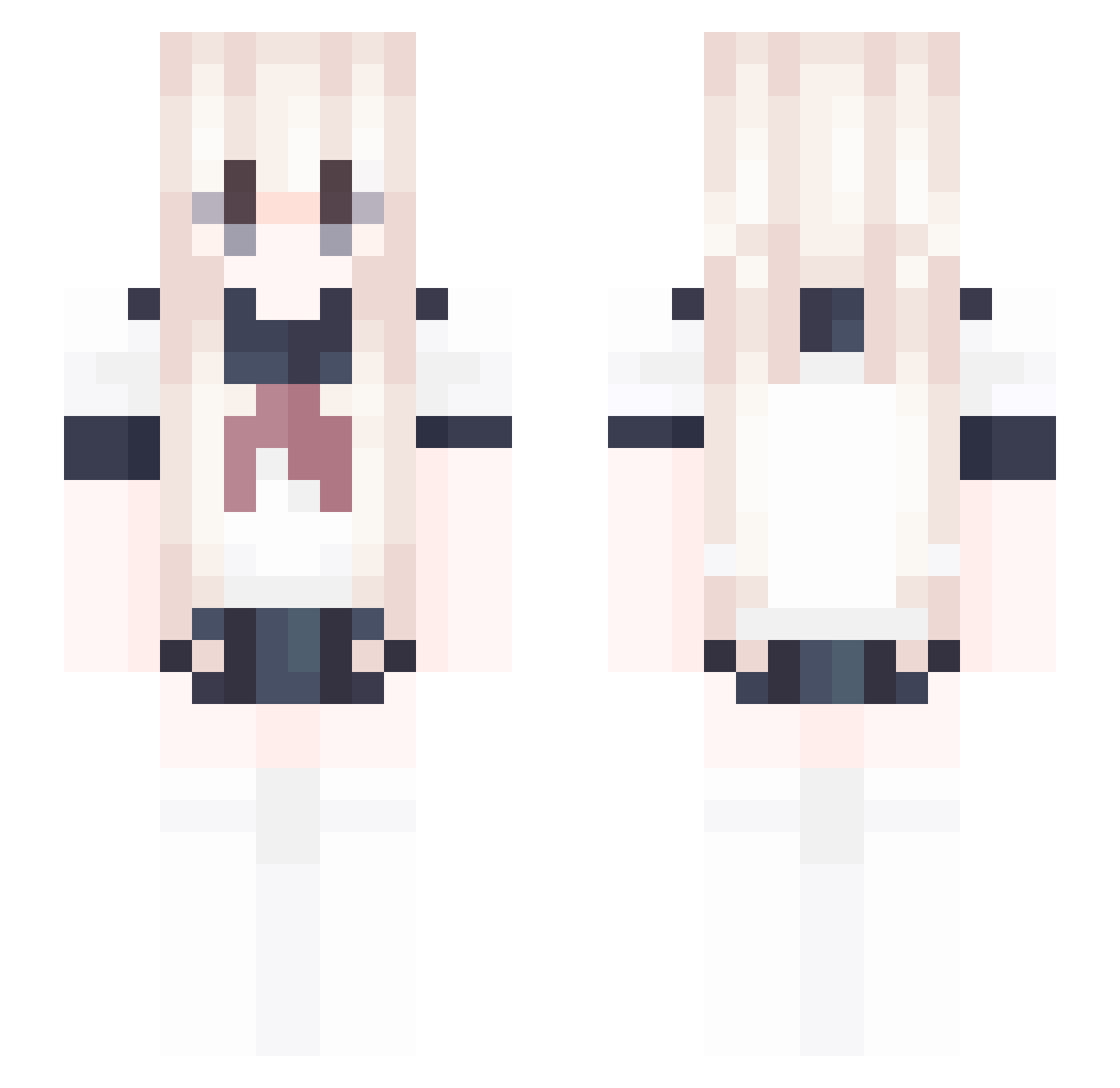 KwonKS Minecraft skin, front and back view