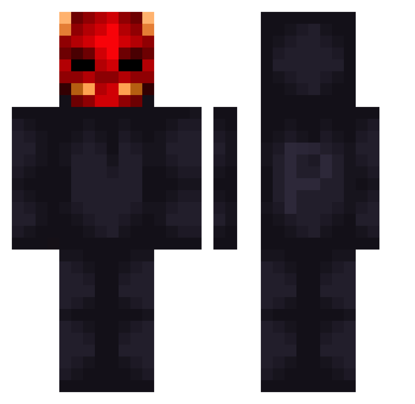 yankeeseisinko Minecraft skin, front and back view