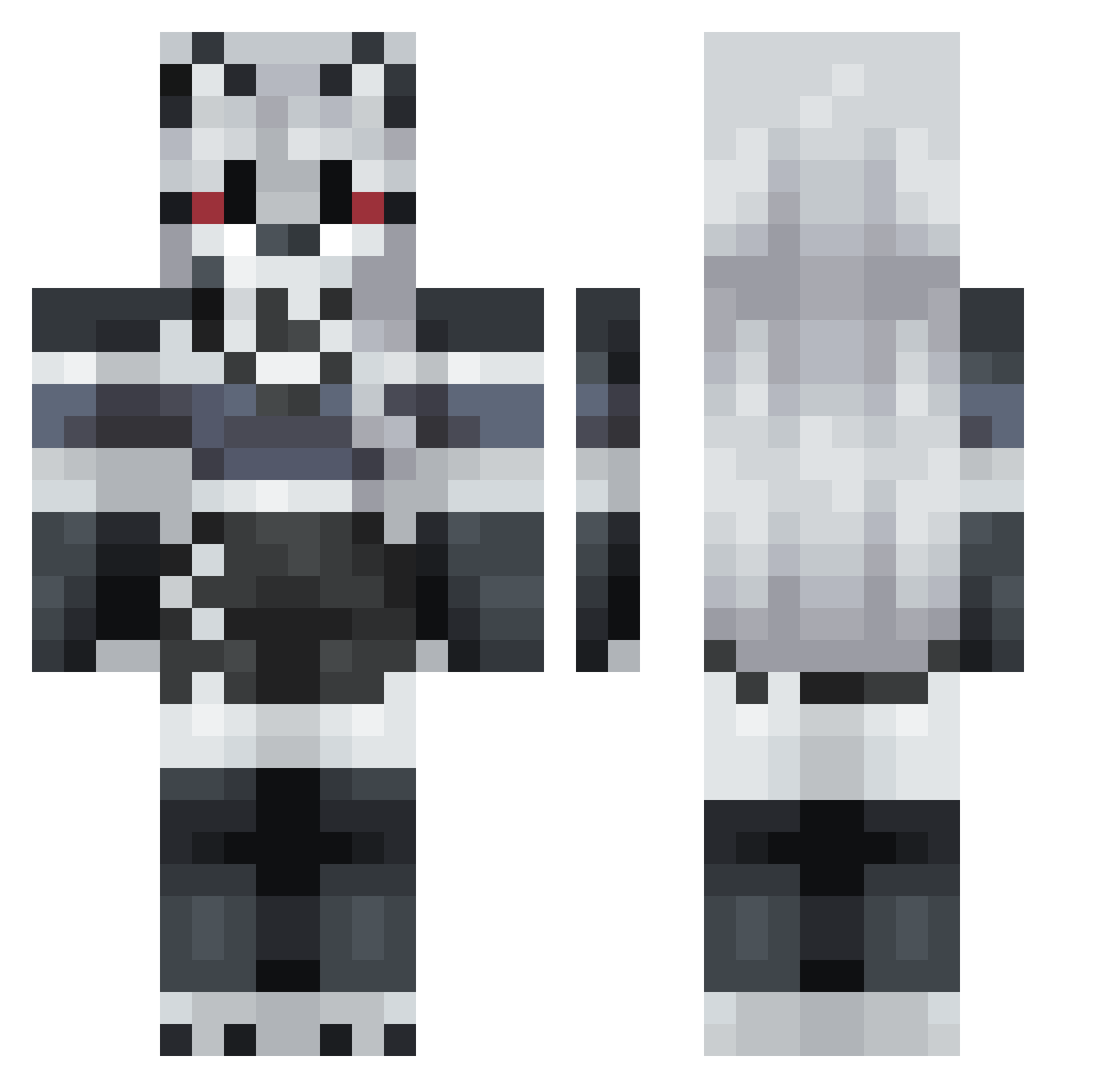 BodaciousN Minecraft skin, front and back view