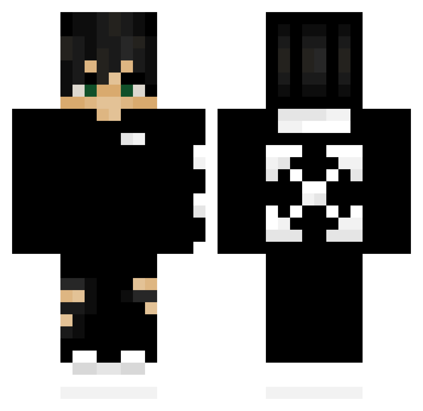 ByAngxl Minecraft skin, front and back view