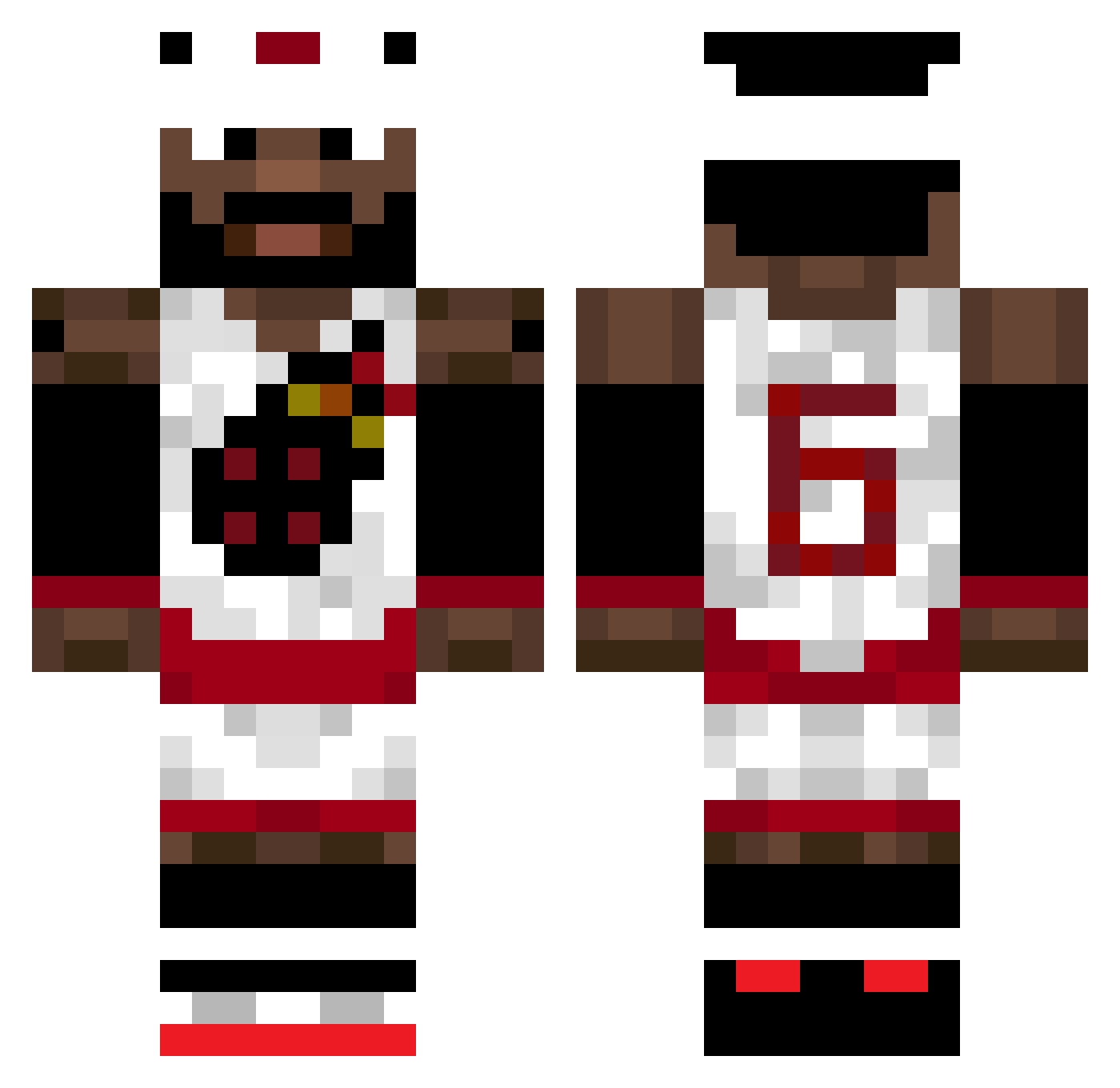 kingpro2005g Minecraft skin, front and back view