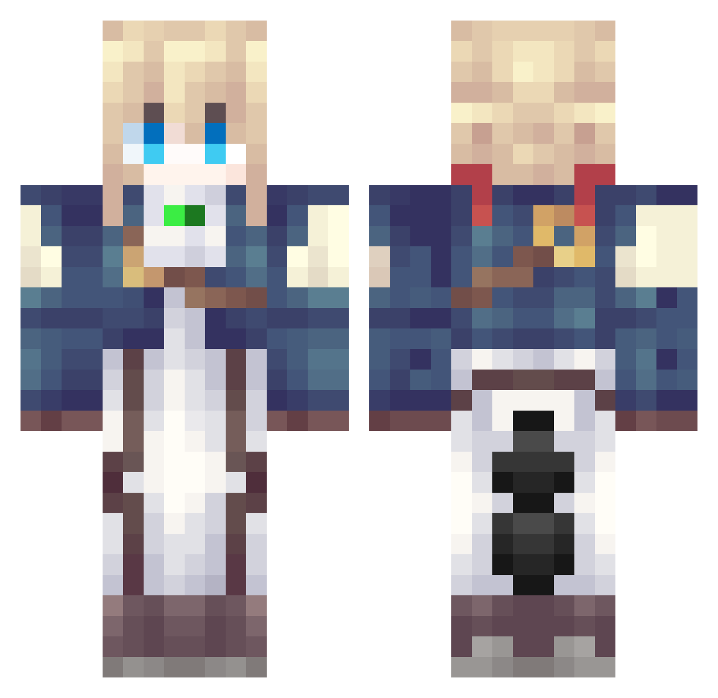 khalilsxyz Minecraft skin, front and back view