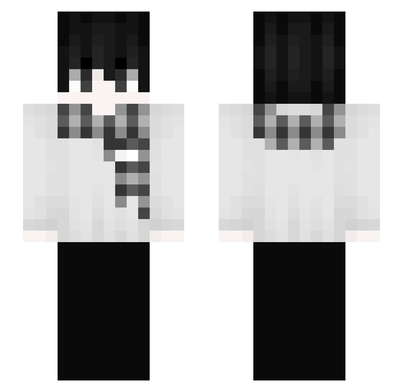 97qw361wbw Minecraft skin, front and back view