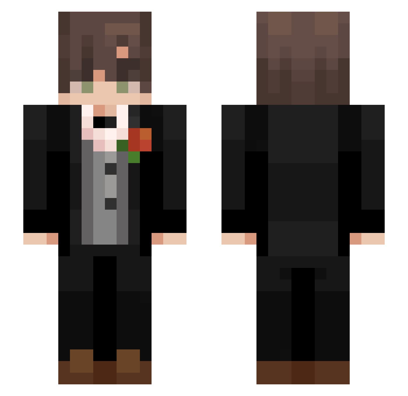 Im_alive_I_think Minecraft skin, front and back view
