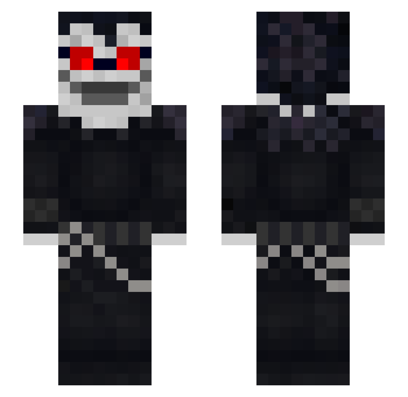 Shaurya_Agwl Minecraft skin, front and back view