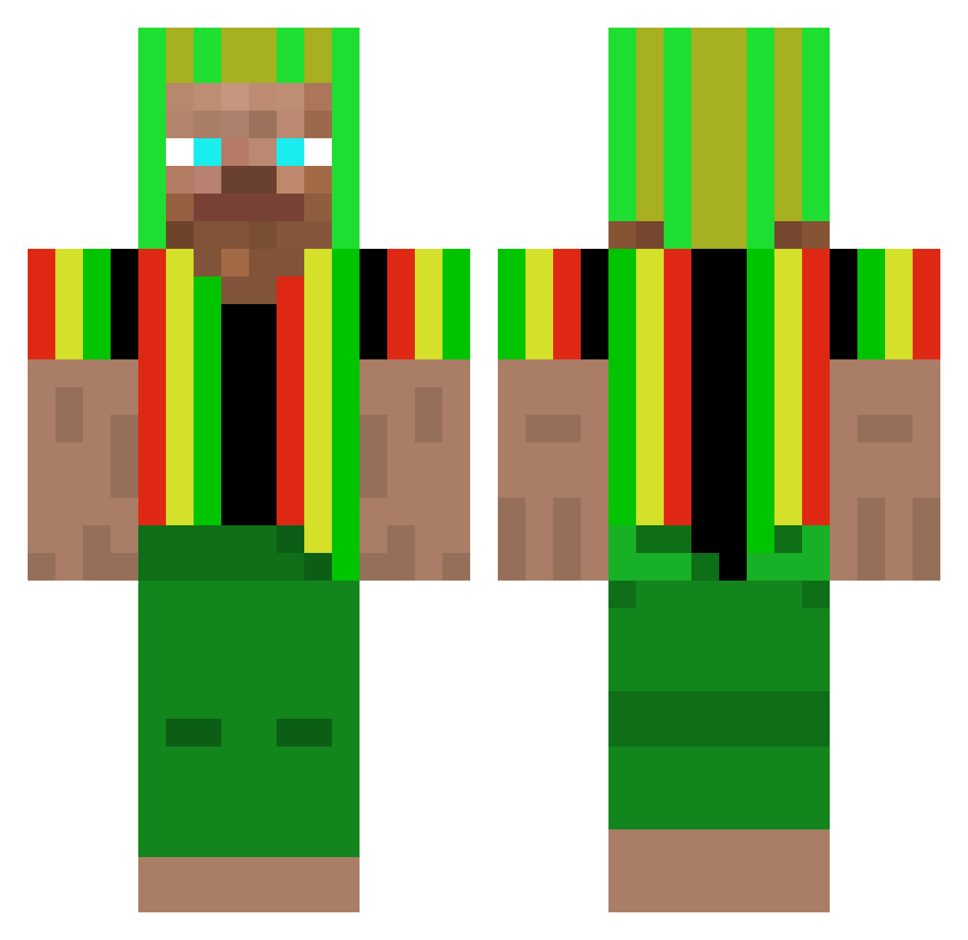 ods_Verse_ed0 Minecraft skin, front and back view