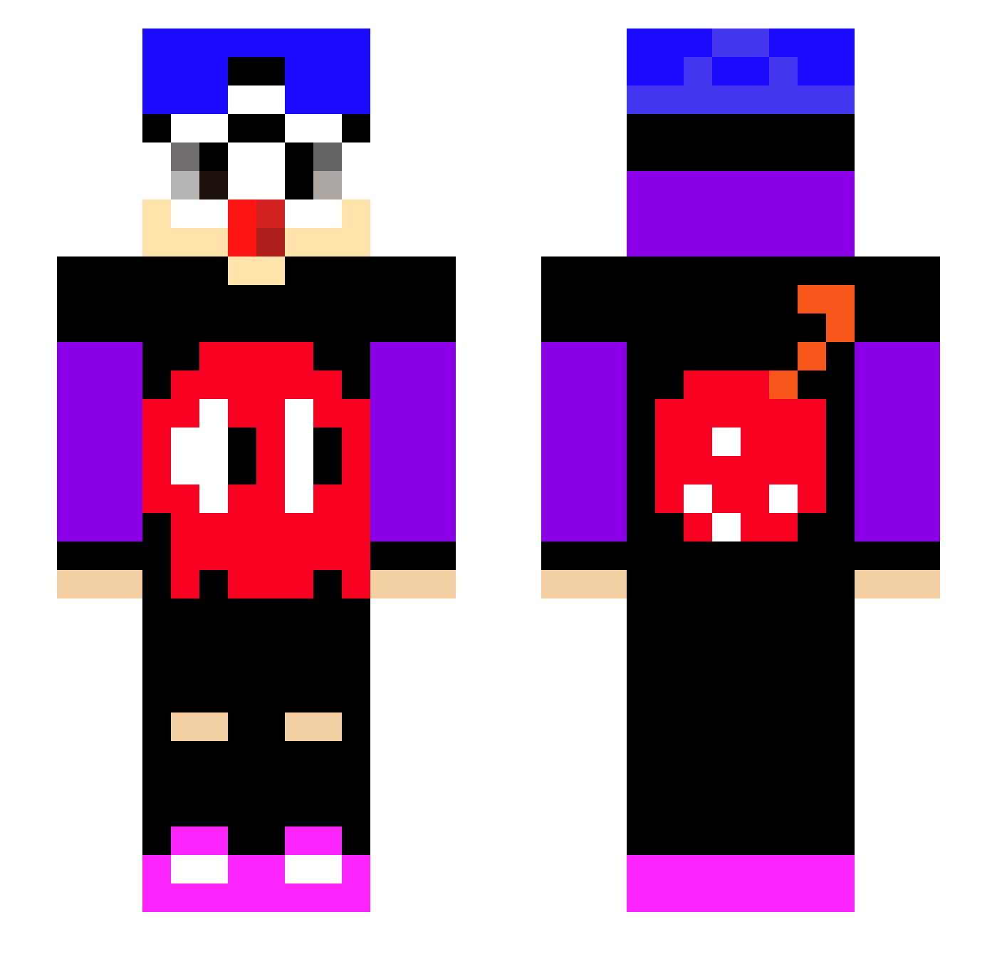 _LemonPvP_ Minecraft skin, front and back view