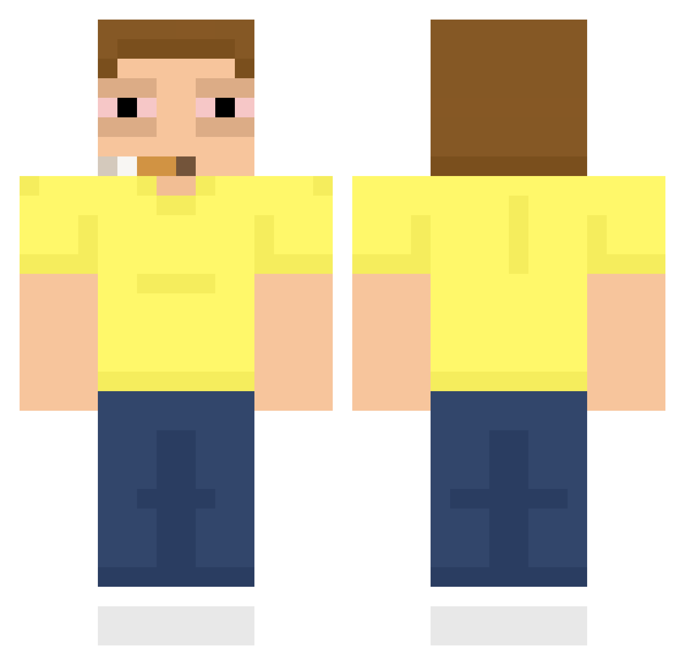 Somlai17 Minecraft skin, front and back view