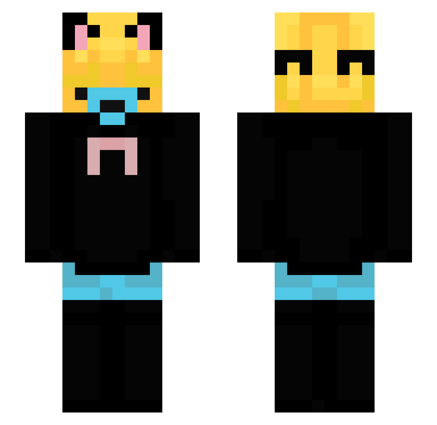 cam_agaci Minecraft skin, front and back view