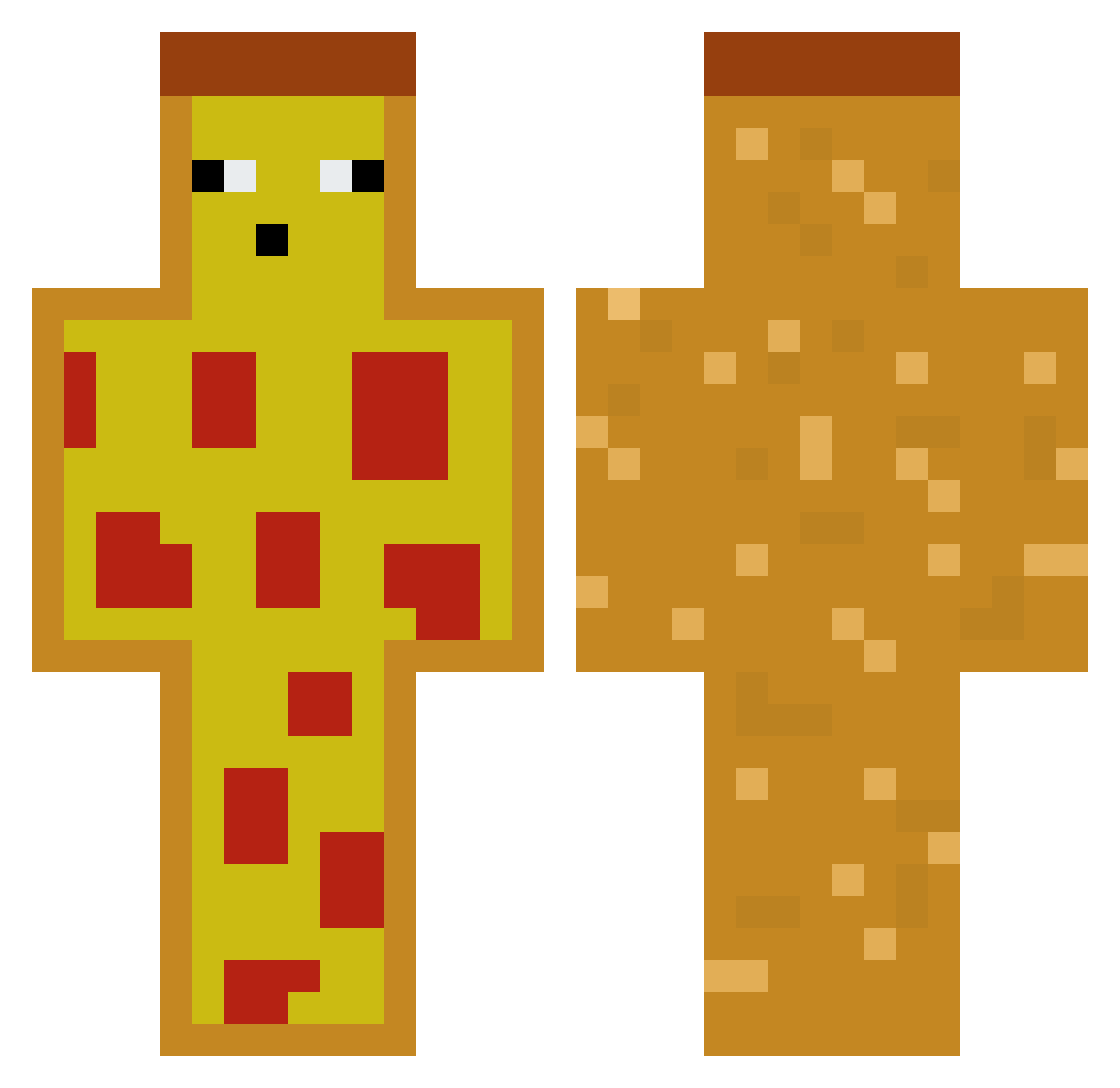 Schalke_uwu Minecraft skin, front and back view