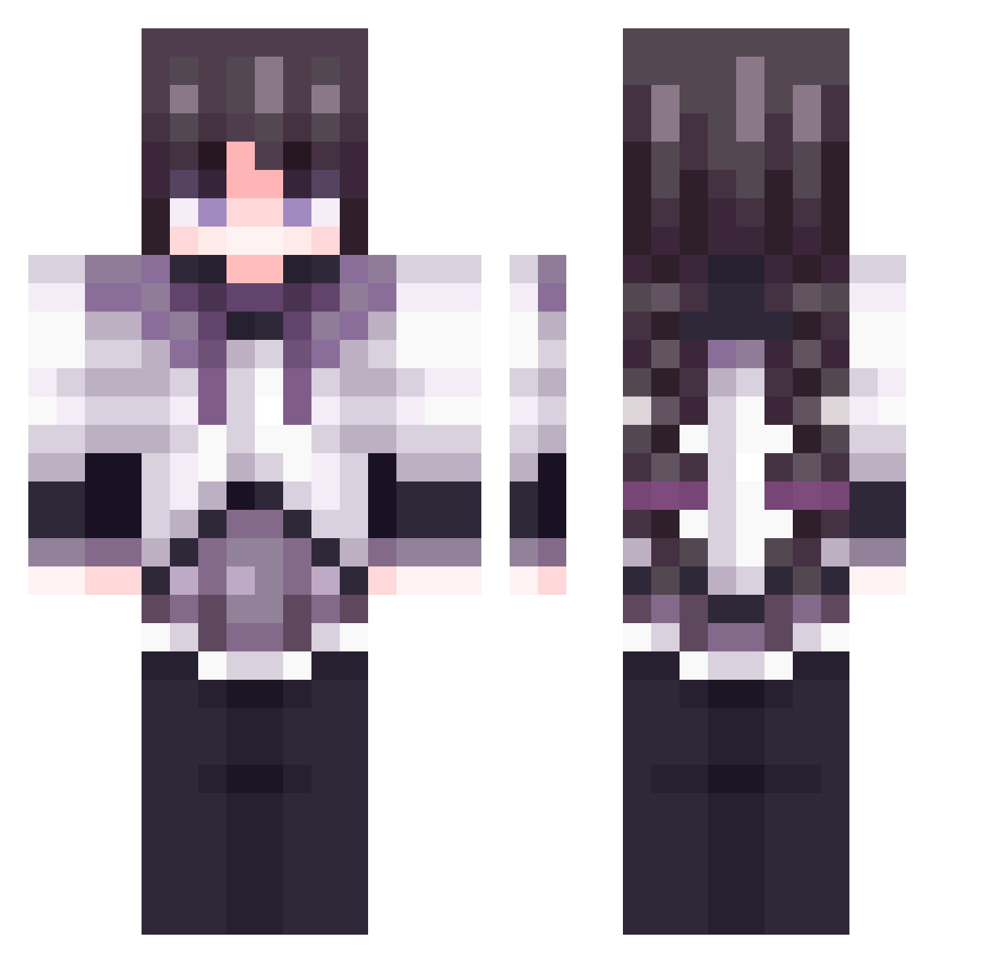 zombiekilla0009 Minecraft skin, front and back view