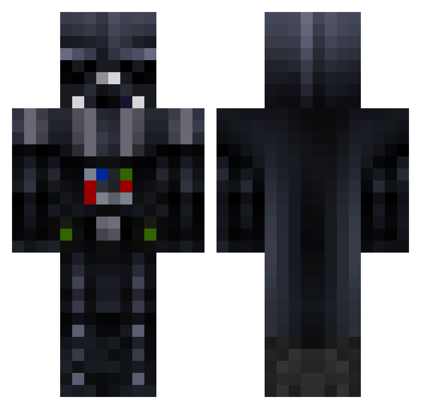 HighTech1011 Minecraft skin, front and back view
