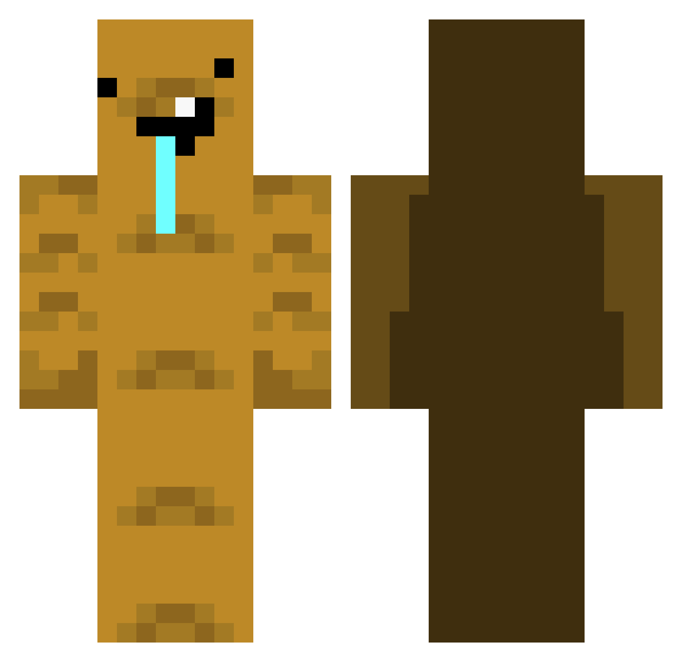 Vaitrin Minecraft skin, front and back view