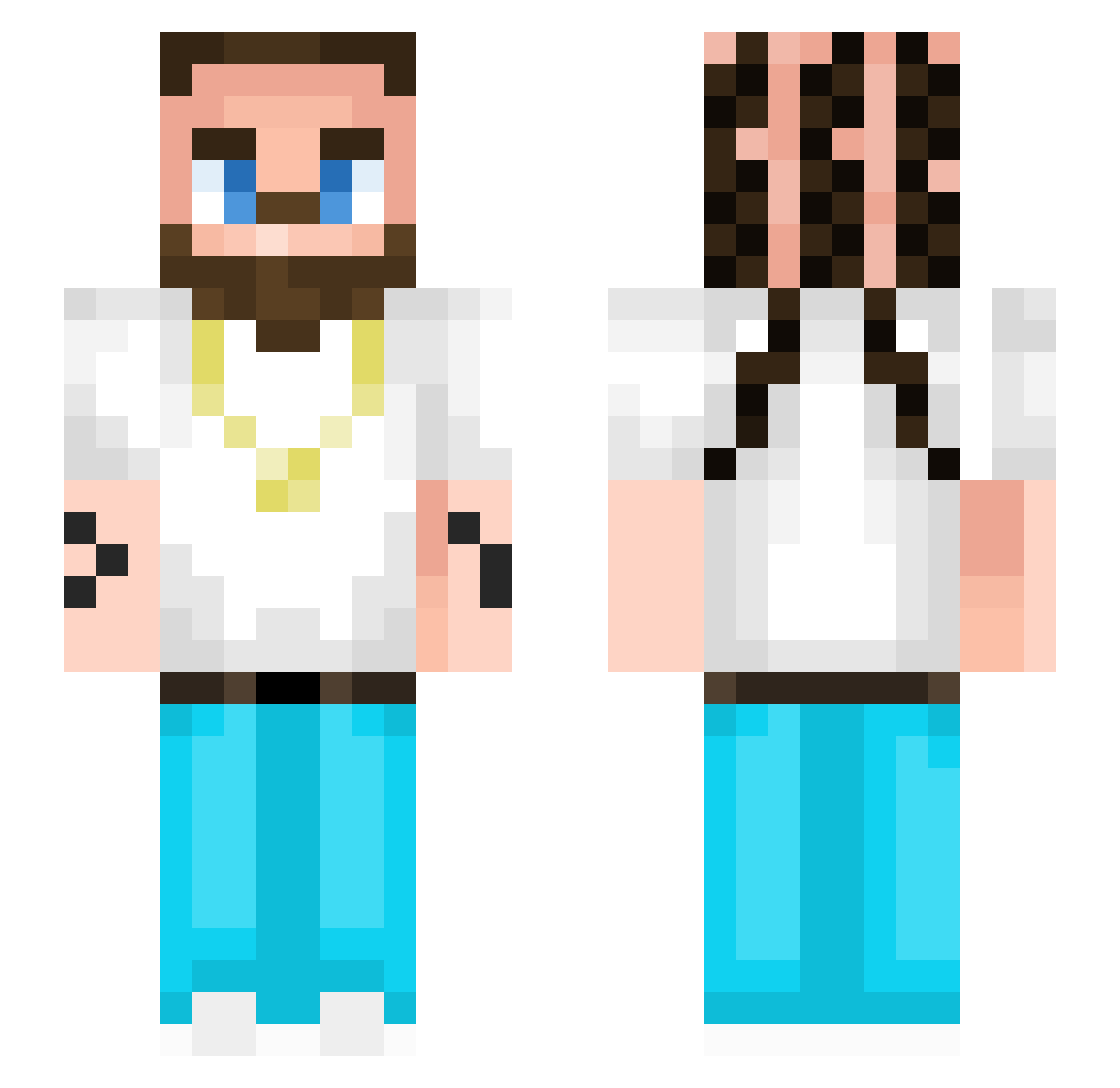 AT_MEZ Minecraft skin, front and back view