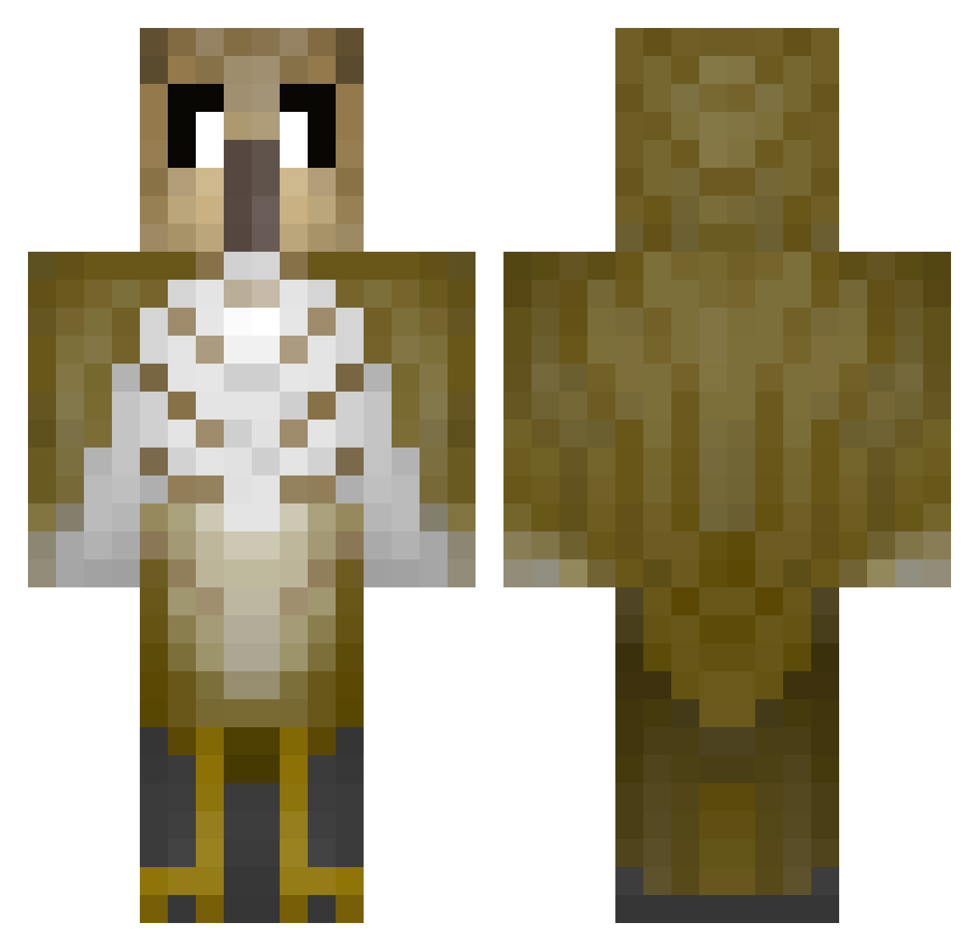 gerymaligne Minecraft skin, front and back view