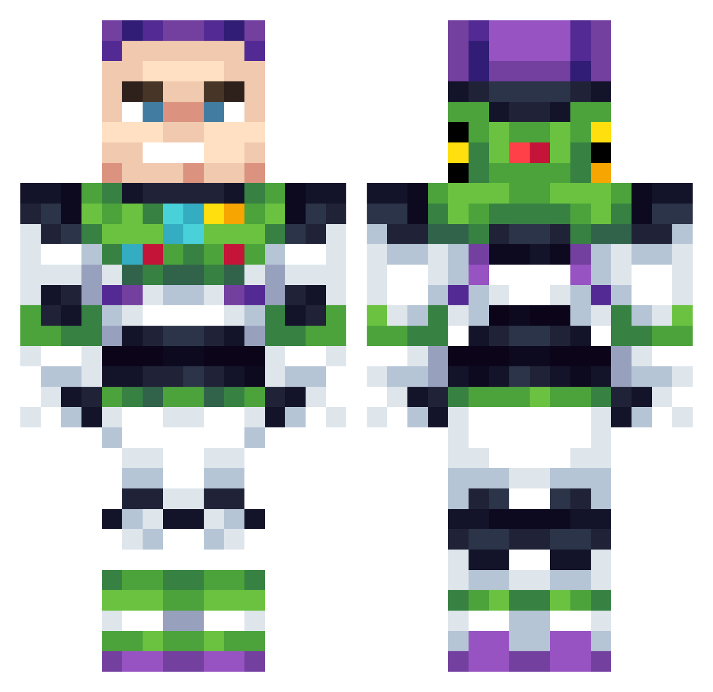 ZachB_ Minecraft skin, front and back view