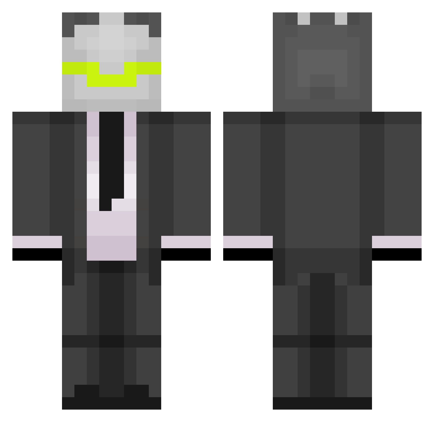 K4nji Minecraft skin, front and back view