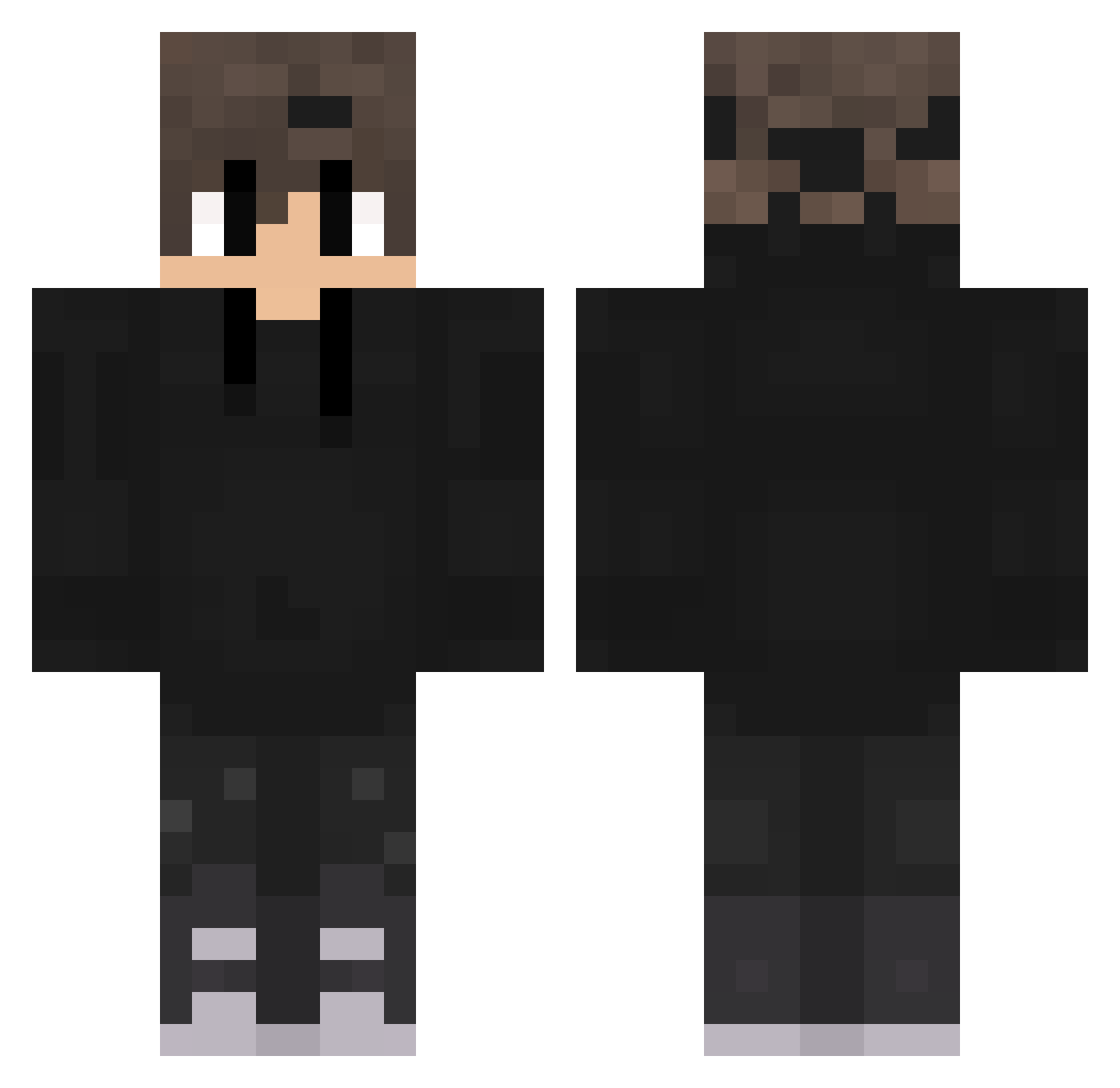 szsnowfall Minecraft skin, front and back view