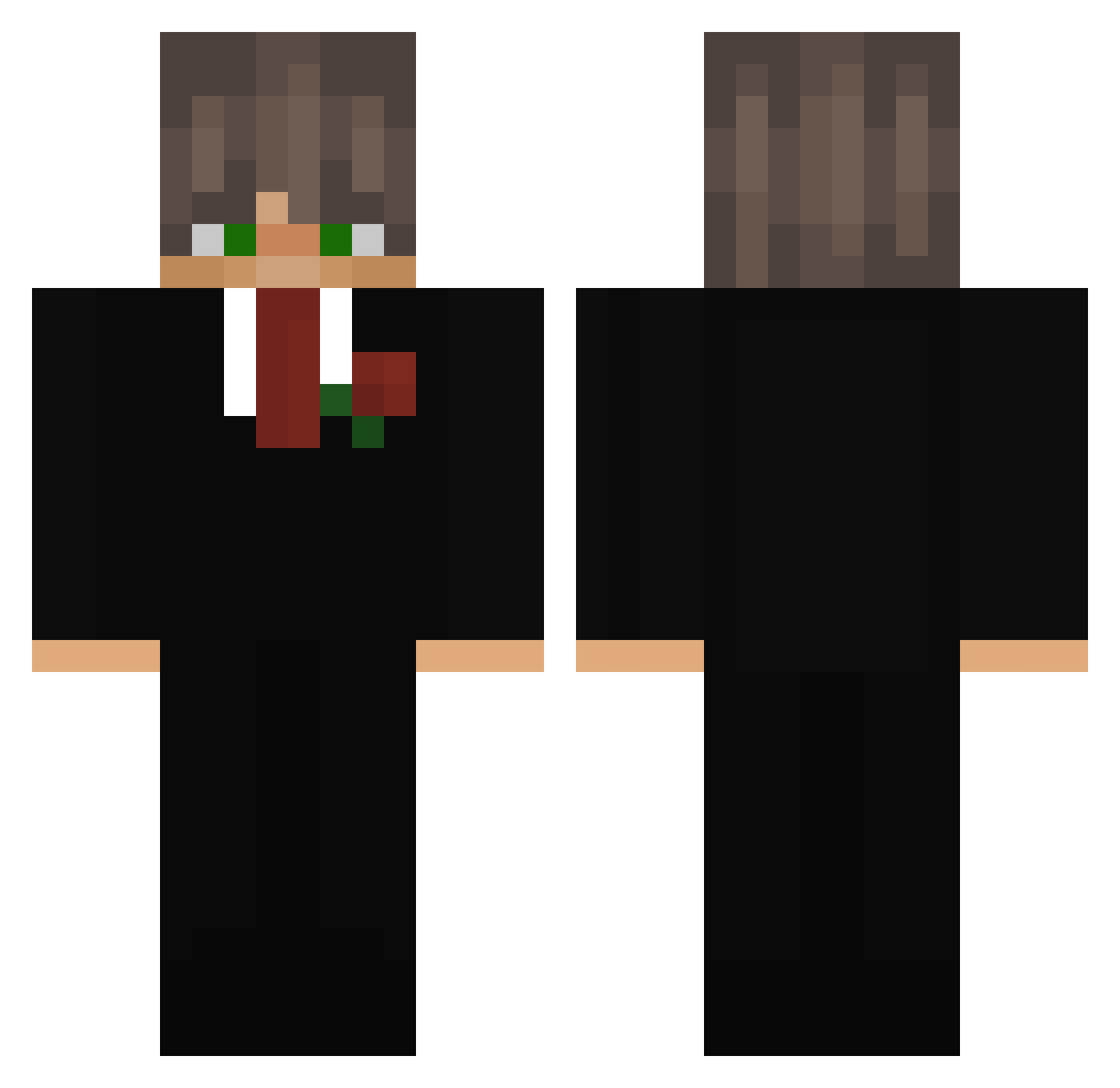 by_t3 Minecraft skin, front and back view