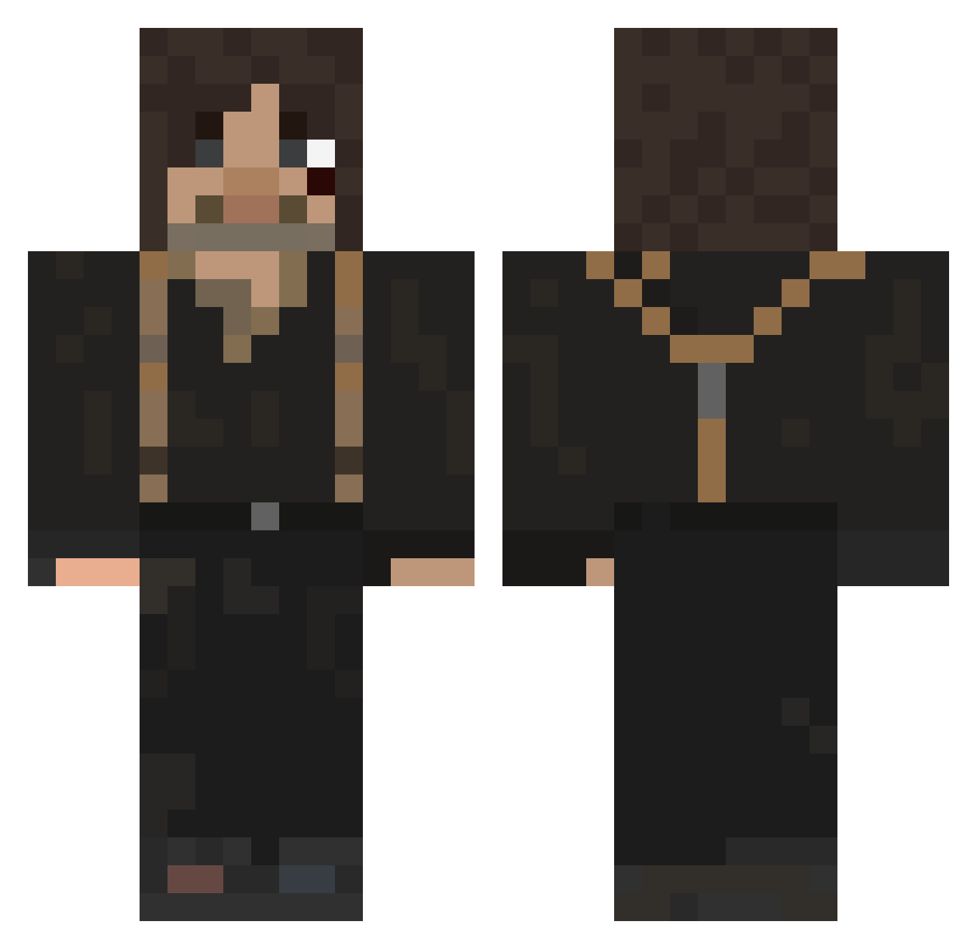 X_boom_X Minecraft skin, front and back view