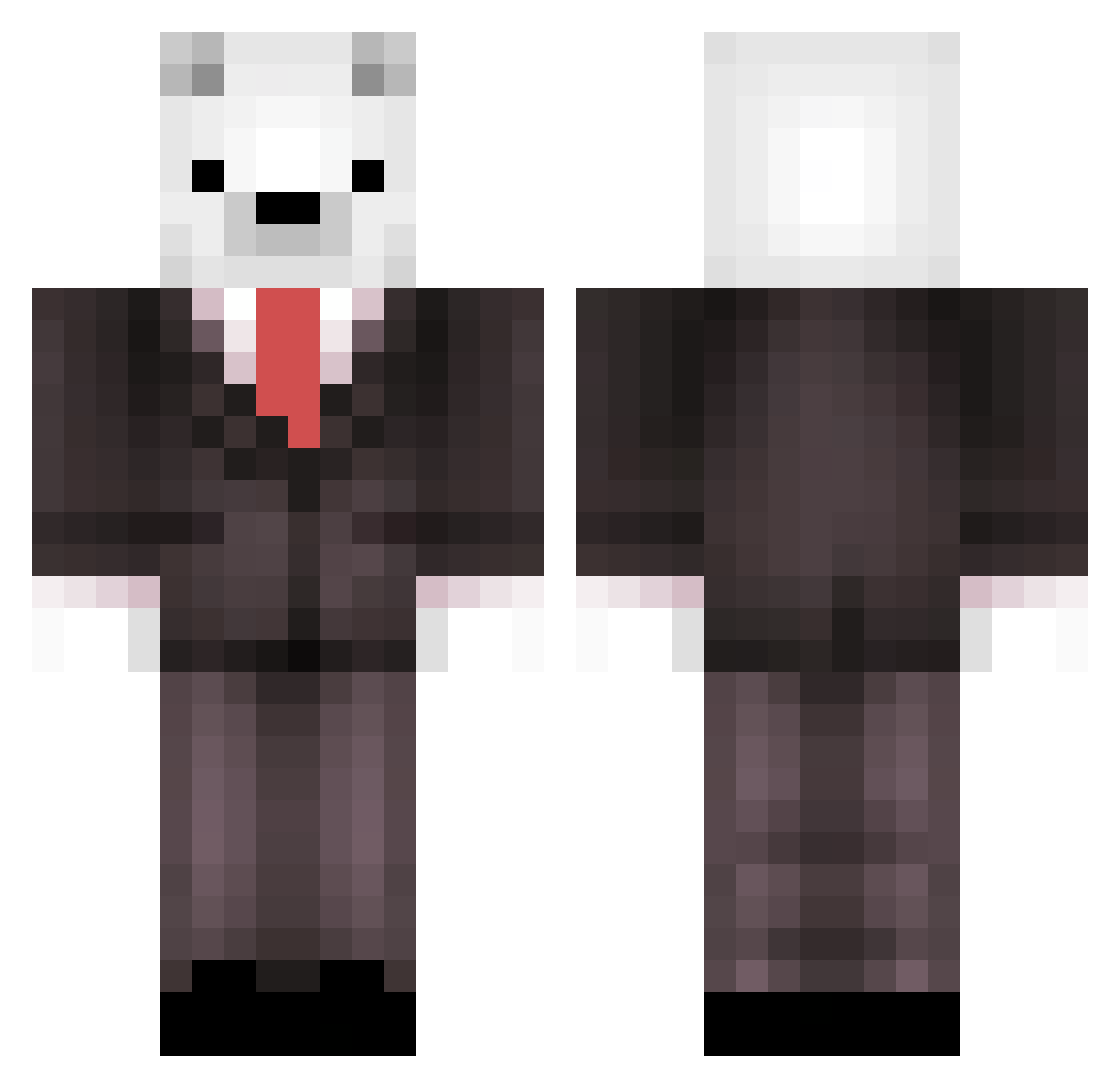 Tiffonc Minecraft skin, front and back view