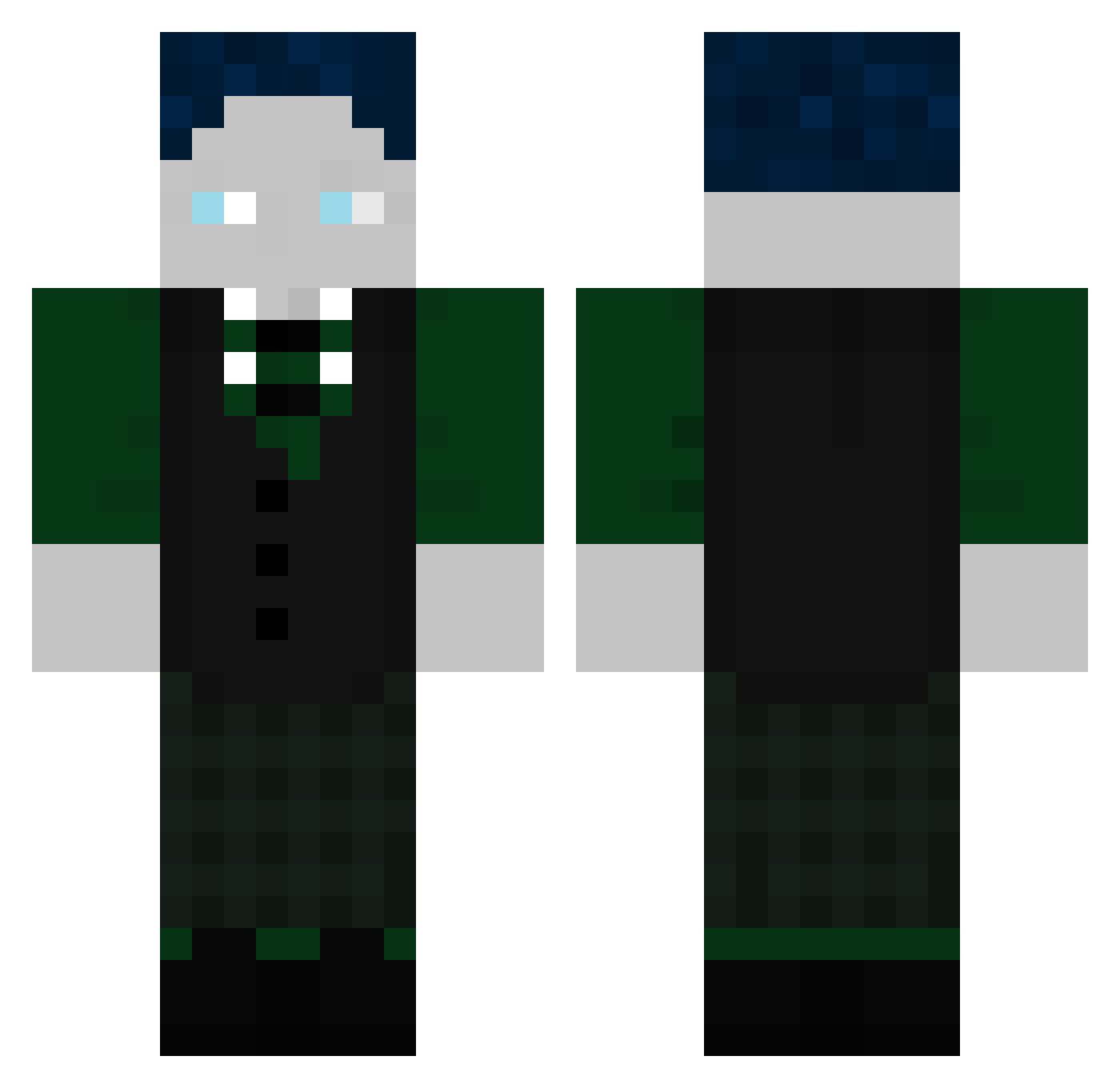 david150q Minecraft skin, front and back view