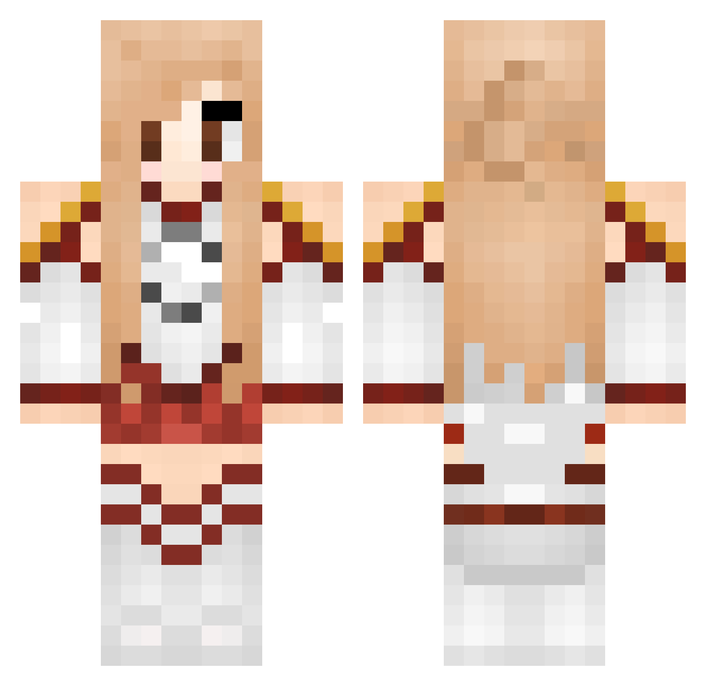 guiyu12138 Minecraft skin, front and back view