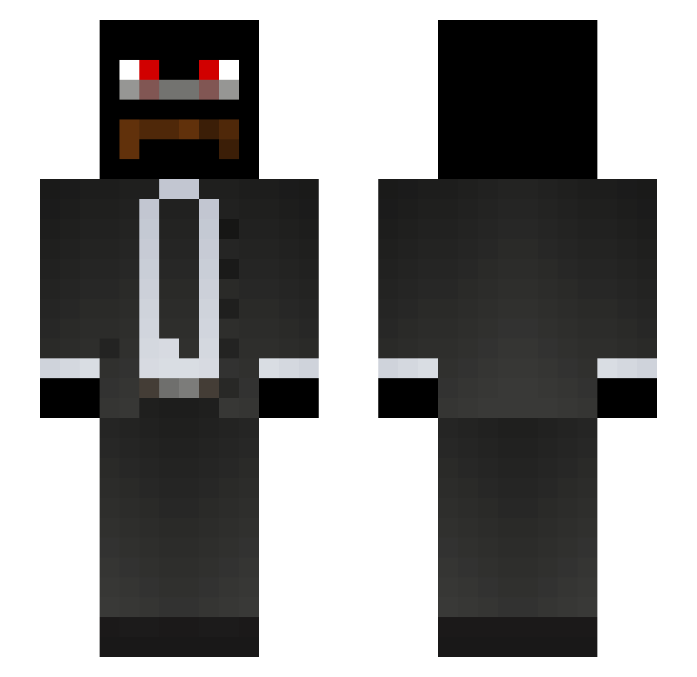Freso_ Minecraft skin, front and back view