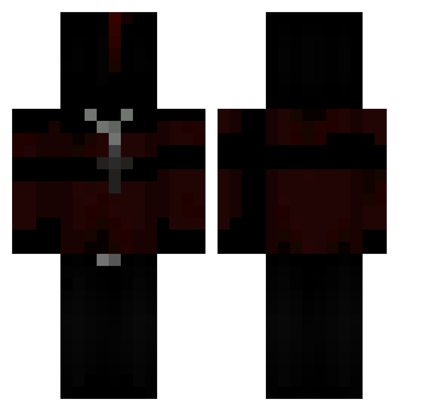 nun2prove Minecraft skin, front and back view