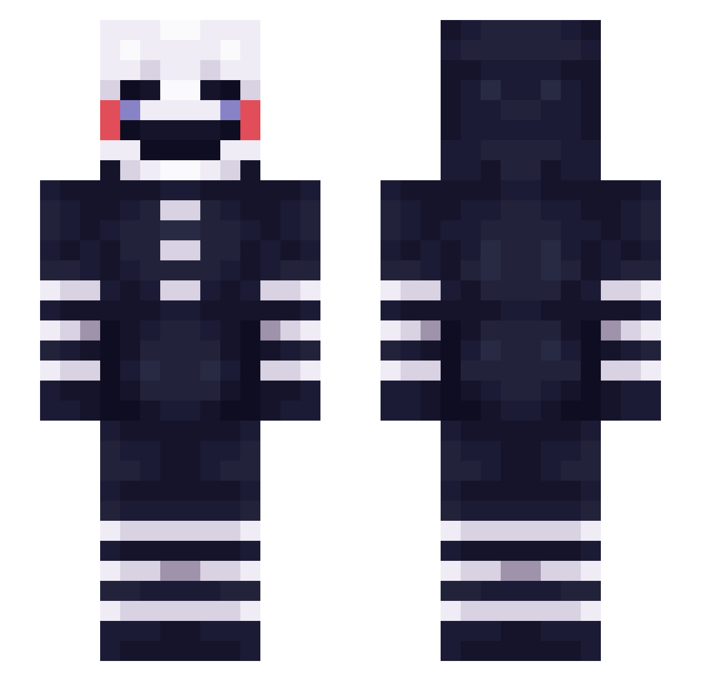 Phantom_Z601 Minecraft skin, front and back view