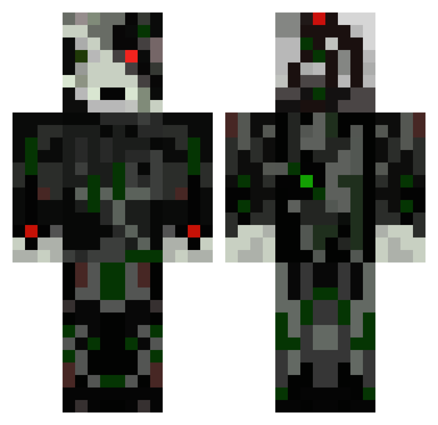 SingularCitrus Minecraft skin, front and back view