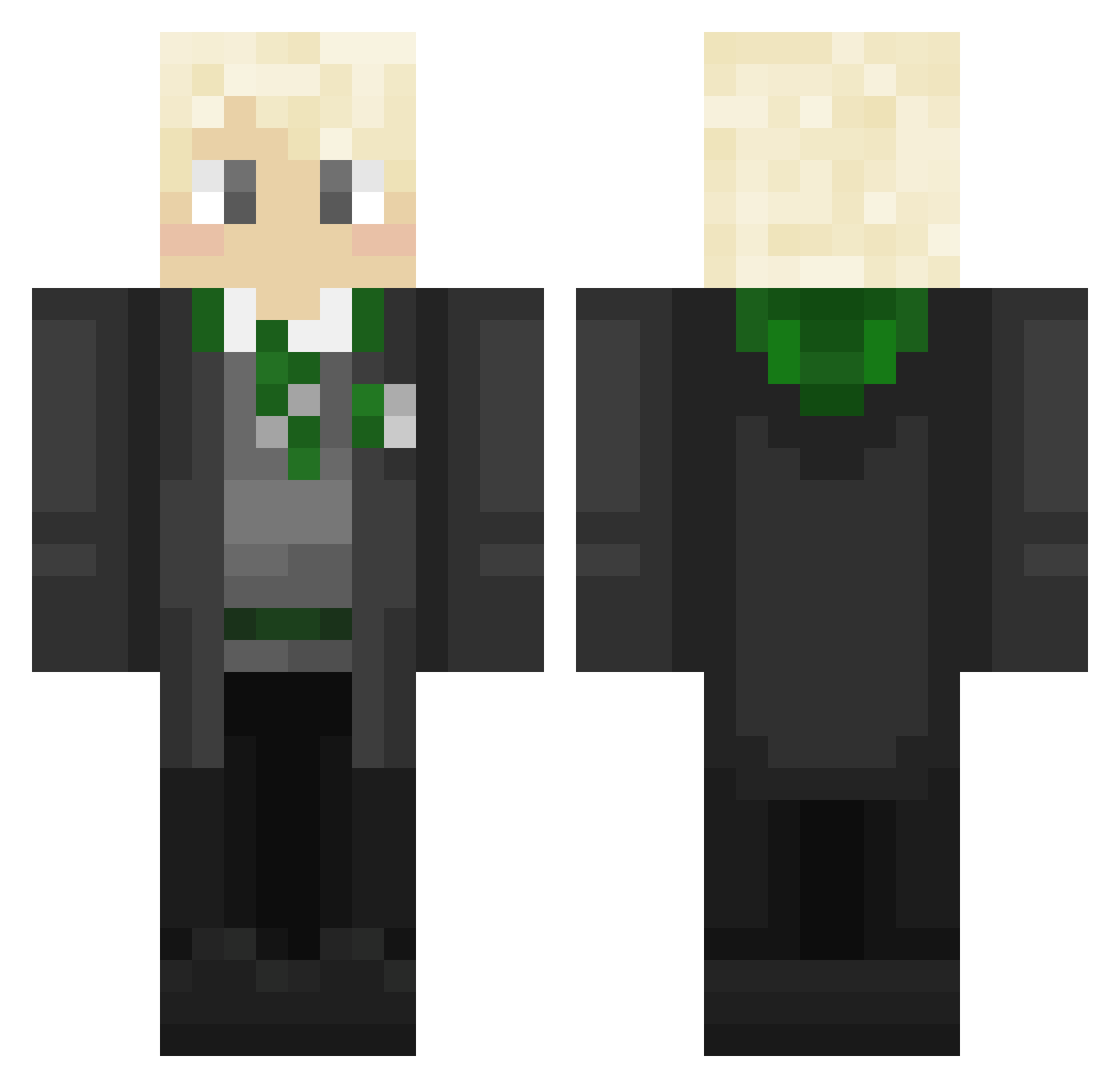 dzude3 Minecraft skin, front and back view