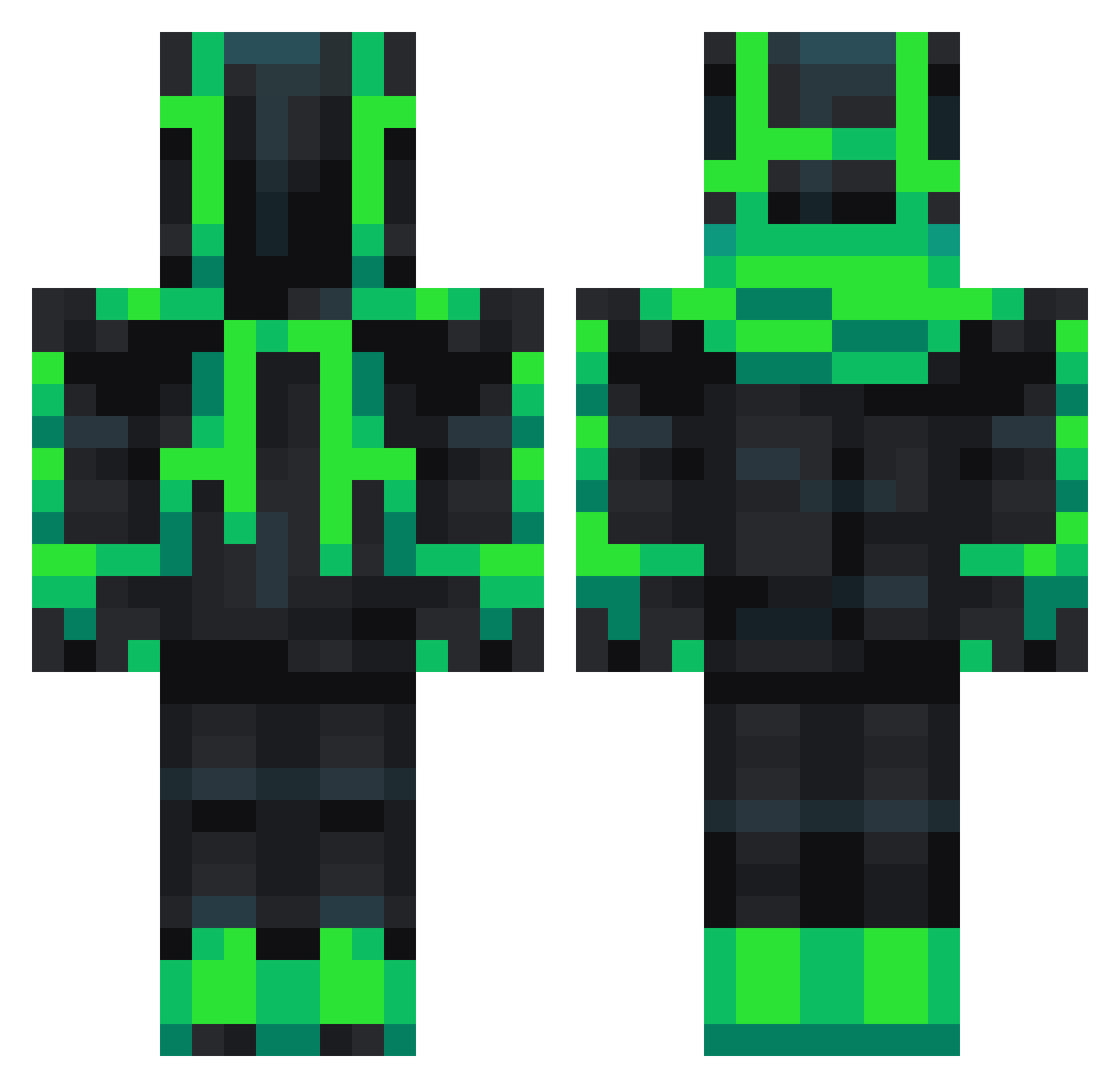 JakeDanger_9 Minecraft skin, front and back view