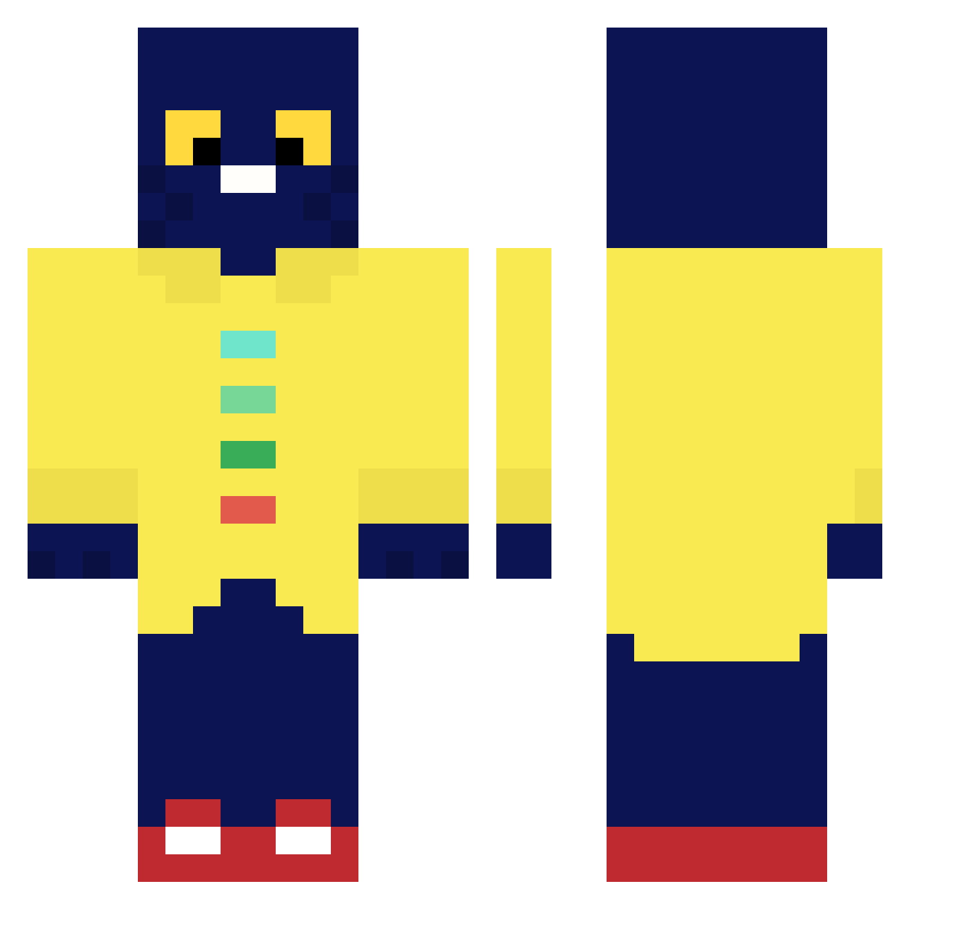 crxyyOwned Minecraft skin, front and back view