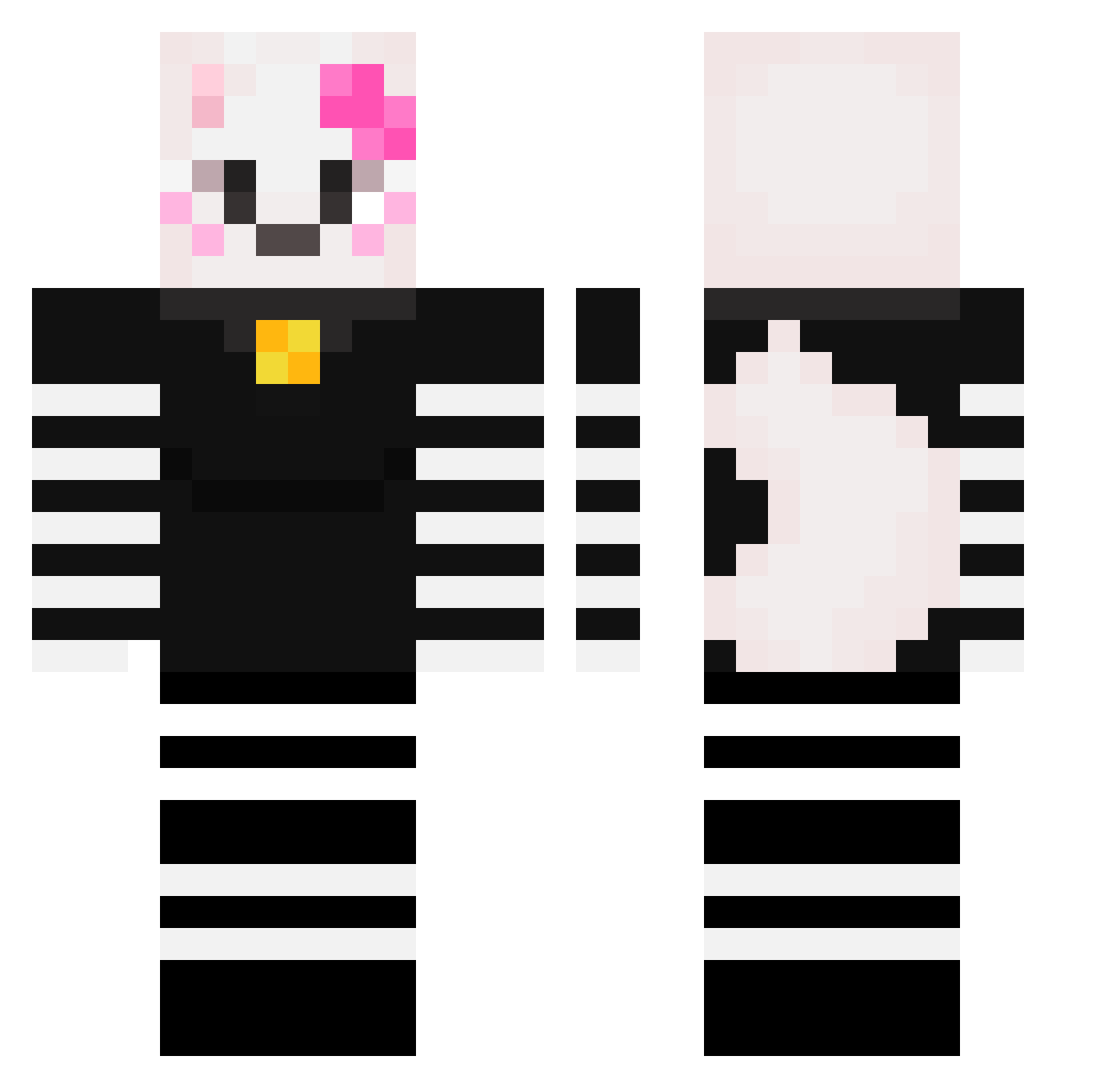 Exotic_2 Minecraft skin, front and back view