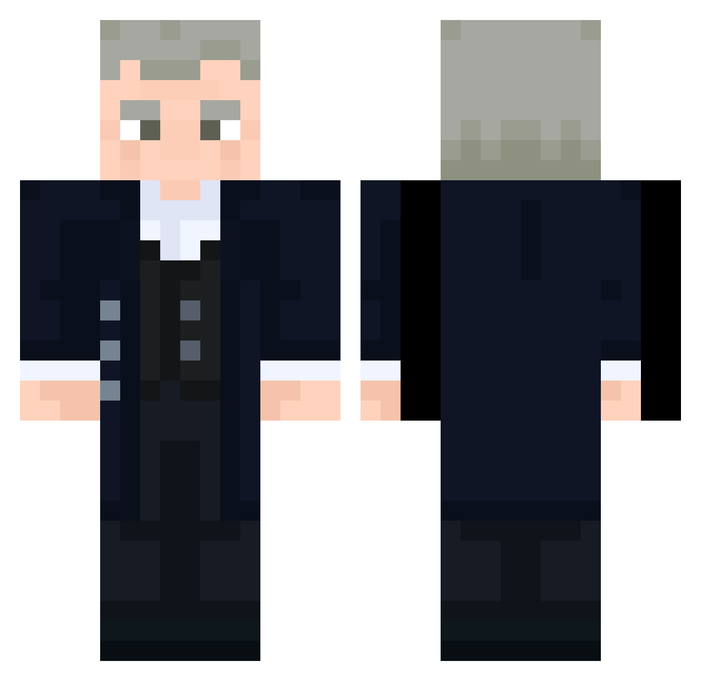 zNestyk Minecraft skin, front and back view