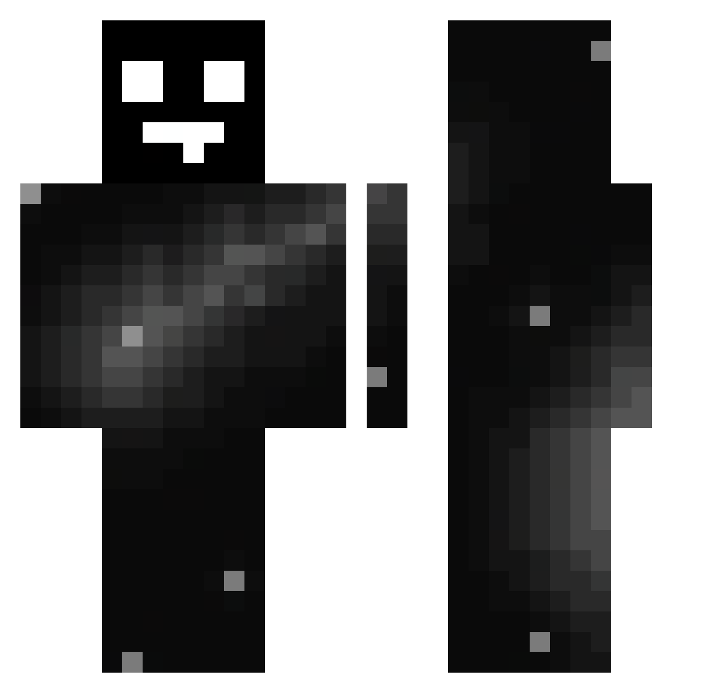 wissee Minecraft skin, front and back view