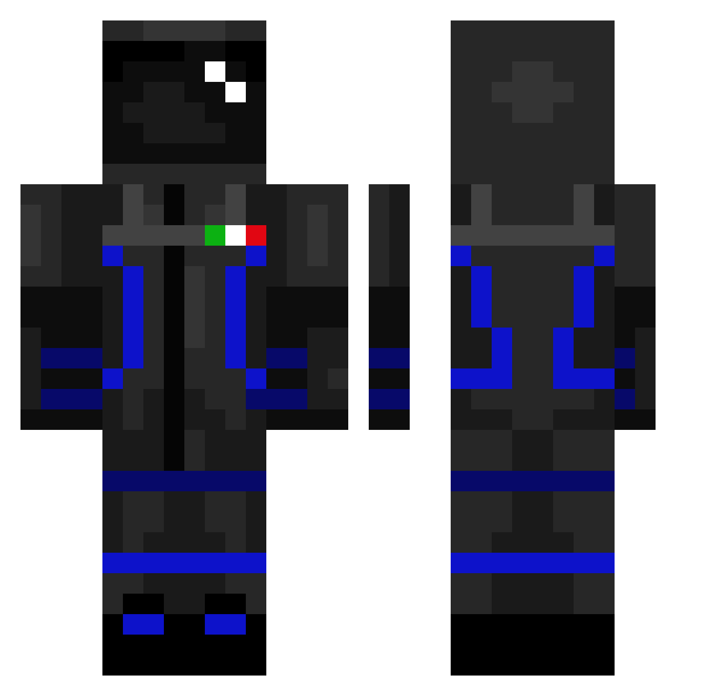 s7_7s Minecraft skin, front and back view