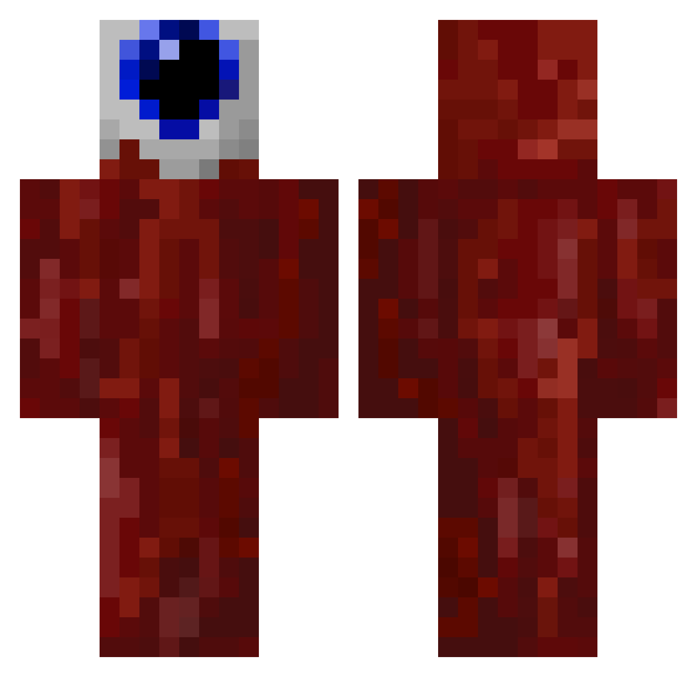 kitchen_owo Minecraft skin, front and back view