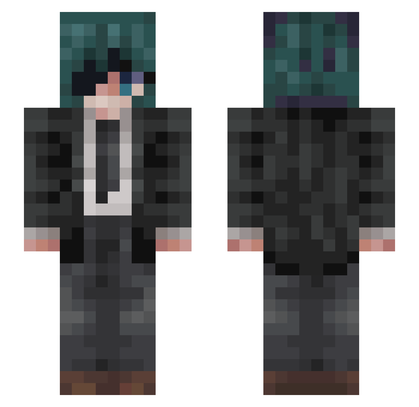 maplekaaa Minecraft skin, front and back view